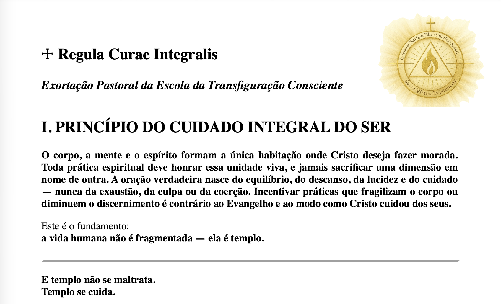 Regula Curae Integralis